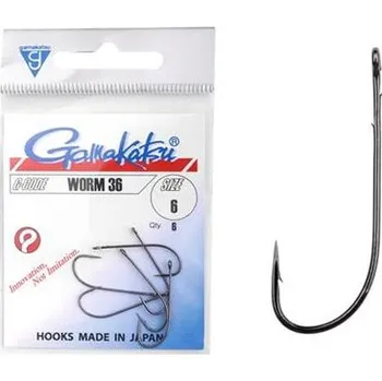 Rybářský háček Gamakatsu Worm 36 Hooks 6ks háčky vel.: 6