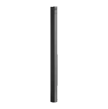Kouřovod Darco Trubka 1 m 80 mm s těsněním černý lak