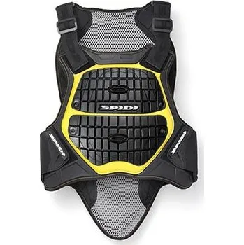 Motocyklový chránič hrudi a pátěře Chránič těla DEFENDER BACK AND CHEST 180/195, SPIDI (černý/žlutý) (Velikost: M)