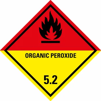 ADR třída 5.2 - ORGANIC PEROXIDE samolepící vinylová fólie 150 x 150 mm