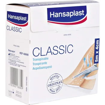 Náplast Hansaplast 1556520 Standardní Náplast Hansaplast CLASSIC (d x š) 5 m x 4 cm