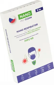 respirátor Nano Med Clean Nano respirátor FFP2 černý 5 ks