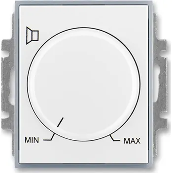 Elektrická zásuvka ABB 5016E-A10100 04 Element® Regulátor hlasitosti, bílá / ledová šedá