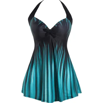 Dámské šaty Plavkové šaty tmavě tyrkysové: XL