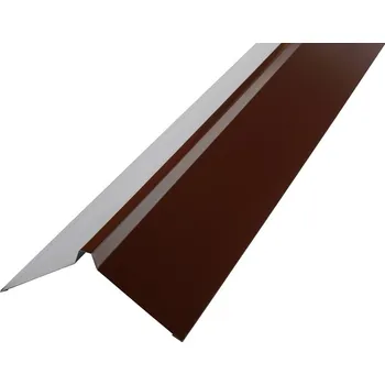 Stavebniny Hřebenáč rovný H12 BRAVO - Klempířské prvky Barva: RAL 8017 - Hnědá, Velikost: 1 metr