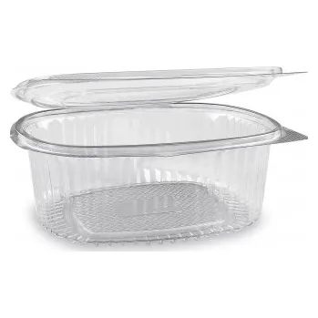 Miska oválná průhledná s víčkem 1000 ml (PET) 77810