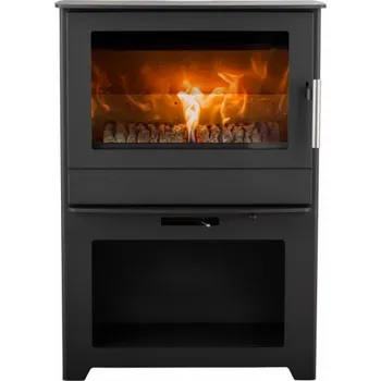 Krbová kamna Heta a.s. Heta Inspire 55H - černá s dřevníkem