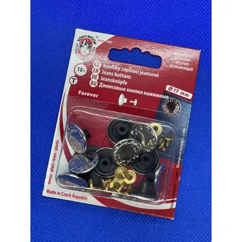 Knoflík Knoflík riflový FOREVER 7 nikl