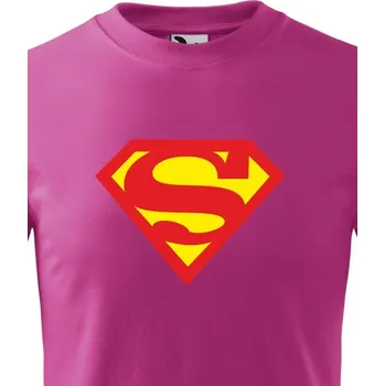 Chlapecké tričko Dětské tričko - Superman, Barva Purpurová, Velikost 158 cm/12 roků, Canvas Dětské tričko Bezvatriko.cz 101012 - 1x