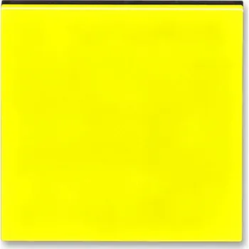 Elektrická zásuvka ABB 3299H-A00100 64 LEVIT Kryt stmívače s krátkocestným ovladačem žlutá/kouřová černá