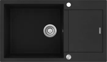 Granitový dřez Concept Linea DG10L60BC s excentrem oboustranné provedení černý