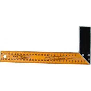 Úhloměr Úhelník 400 mm HOBBY žlutý