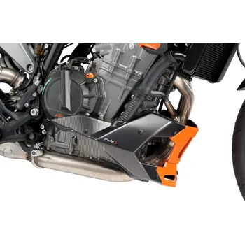 Motodíl Spoiler motoru PUIG 9669C karbonový vzhled včetně samolepek KTM 790 DUKE 18' C/CARBON LOOK
