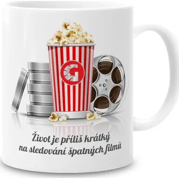 Grooters Filmový hrnek - Život je krátký na špatné filmy