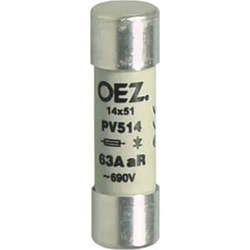 Jistič OEZ Pojistka válcová PV514 14x51 10A 690V gR /08670/