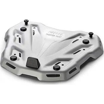 Zavazadlo na motocykl M9A Trekker horní hliníkový nosič - plotna pro Monokey (V47,V56,OBK42/58,..), stříbrný