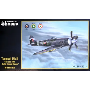 Plastikový model Special hobby 1/48 Tempest Mk.II 'Hi-Tech Kit' (5x camo)