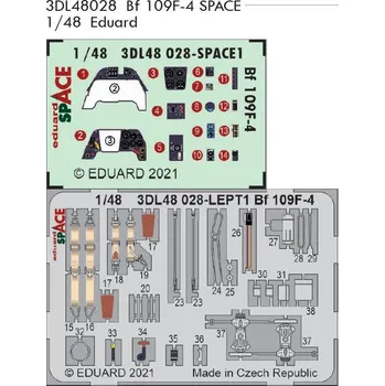 Plastikový model Eduard 1/48 Bf 109F-4 SPACE (EDUARD)