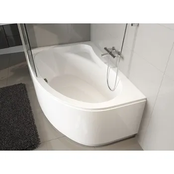 Vana Vířivá vana LYRA Riho pravá 153.5x100 cm bílá FLOW/světlo/E1 BA67005F1GF1003