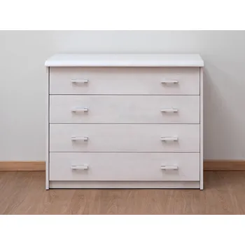 Komoda BMB komoda - hrana s fazetou - buk Moření: olše, Provedení: Jádrový buk cink