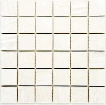 Obklad Japonská keramická mozaika 47x47mm bílá