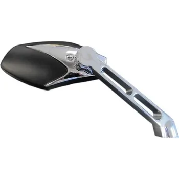 Zrcátko pro motocykl Zrcátka Highway Hawk V-Design černá/chrom, 2ks