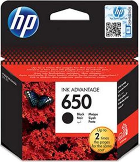 HP 650 černá inkoustová kazeta, CZ101AE original