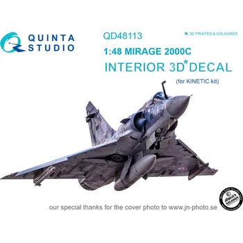 Plastikový model Quinta studio 1/48 Mirage 2000C 3D-Printed&colour...