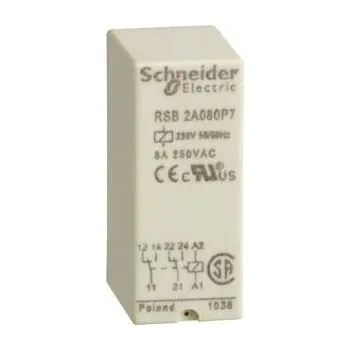 Stykač Schneider relé 2p RSB2A080B7 8A 24V AC