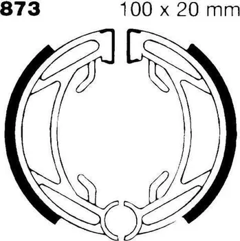 Brzdový komplet EBC 873 brzdové pakny čelisti na motorku
