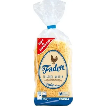 GG Polévkové nudle z čerstvých vajec 500g