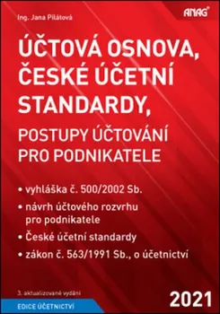 Účtová osnova, České účetní standardy, postupy účtování pro podnikatele 2021 - Jana Pilátová (2021, brožovaná)