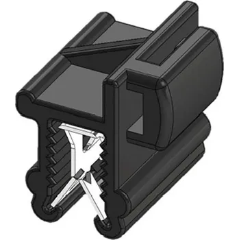 Stahovací páska WKK 50097, stahovací pásky, 4.80 mm, 200 mm, černá, svazkování kabelů bočně vůči montáži, žárově stabilizované , odolná vůči povětrnostním vlivům, 1 ks