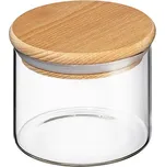 Zassenhaus Skleněná dóza na potraviny s bukovým uzávěrem 350 ml
