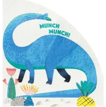 Papírový ubrousek Wrimes Cosmetics Ltd. Dino party color - ubrousky papírové 29 x 29 cm 16 ks