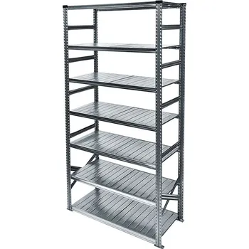 Dílenský regál Wexta Kovový policový regál, 2500x1350x400 mm, 7 polic, základní