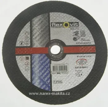 Řezný kotouč Řezný kotouč Flexovit - 230mm, šířka 2,5mm na kov a nerez
