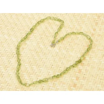 Náhrdelník Olivín jemný náhrdelník troml Ag zapínání 46 - 48cm