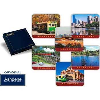 prostírání Leonardo, Anglie Hanipol - Korkové prostírání "Melbourne days" - 10*11 cm - 6 ks