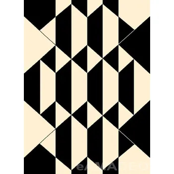 Koberec Agnella Kusový koberec Funky Top - KEN, béžovočerný - 80x150cm