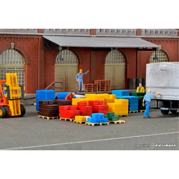 Modelová železnice Palety a přepravky s láhvemi H0 - Kibri 38662