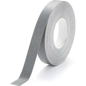 Výstražná páska Šedá plastová voděodolná protiskluzová páska FLOMA Aqua-Safe - 18,3 x 2,5 cm tloušťka 0,7 mm
