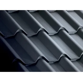 Střešní krytina Gutta Plechová střešní krytina Guttatop PROFI Omega polyester lesk plechová strešní krytina (cena za m2) hnědá