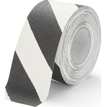 Výstražná páska Korundová fotoluminiscenční protiskluzová páska FLOMA Glow in the Dark Hazard - délka 18,3 m, šířka 10 cm, tloušťka 1 mm