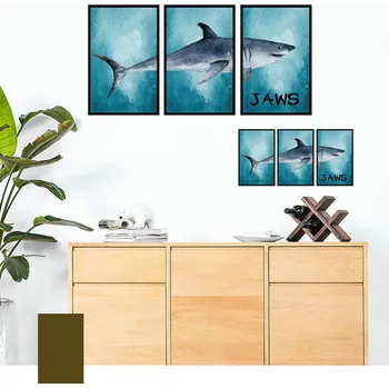 Samolepící dekorace Živá Zeď Samolepka na zeď Žralok88 x 68 cm