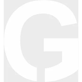 Barva ve spreji ŠABLONY plast písmena - G plast 0,5 mm výška znaku 500 mm