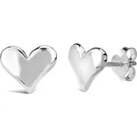 Náušnice stříbrné srdíčka PRM11510