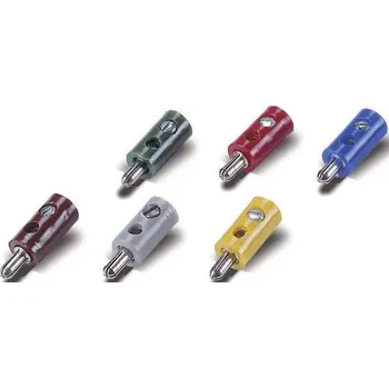 Modelová železnice zástrčka 2,6 mm pro modelovou železnici 100 ks s příčným otvorem červená