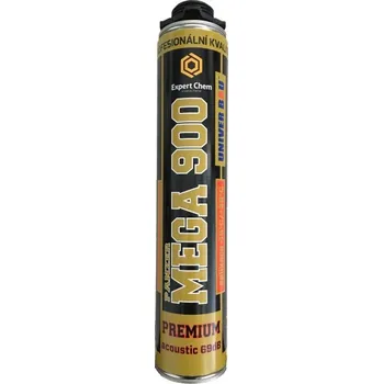 Montážní pěna PANZER Mega 900ml pistolová polyuretanová montážní pěna