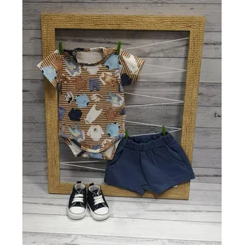 Kojenecká souprava Dino Dini Kojenecký komplet - body, kraťasy 21705 3d potisk Rozměr: 86